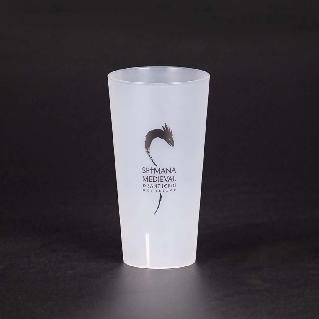 Vaso refresco alto setmana medieval de sant jordi montblanc