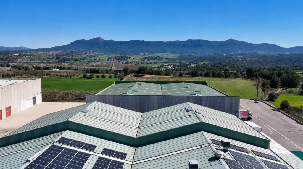 Vista aérea de las instalaciones de Plàstics Espelt