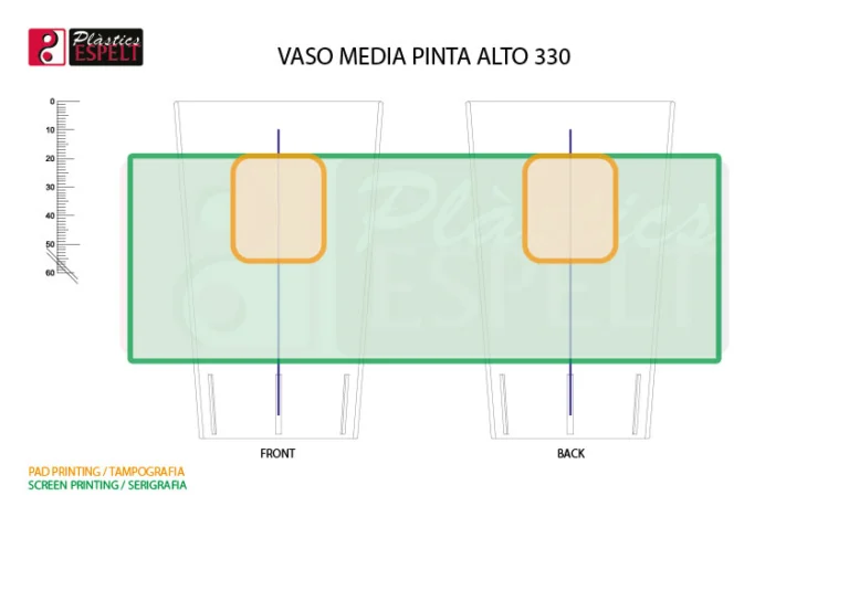 42245 plantilla vaso media pinta alto